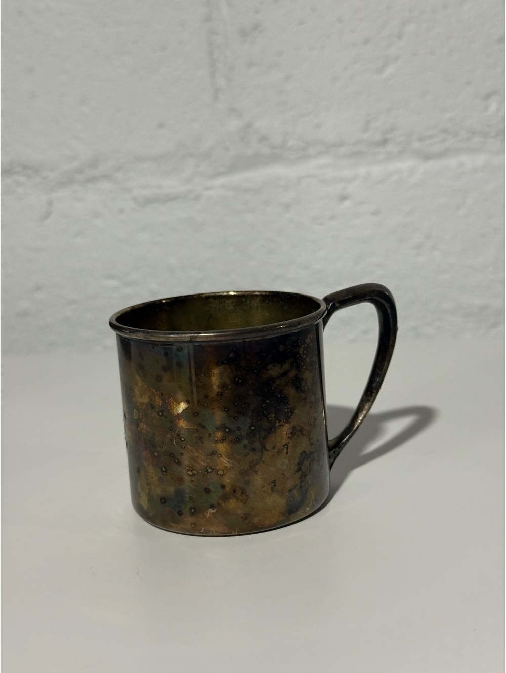 Vintage Oneida silversmiths silverplated baby toddler cup unpersonalized